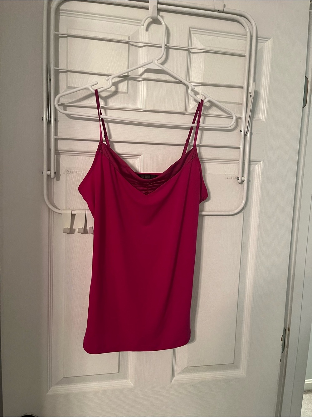 The Limited Magenta Cowl Neck Spaghetti Strap Cami